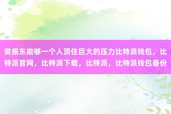 樊振东能够一个人顶住巨大的压力比特派钱包，比特派官网，比特派下载，比特派，比特派钱包备份