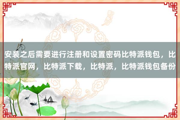 安装之后需要进行注册和设置密码比特派钱包，比特派官网，比特派下载，比特派，比特派钱包备份