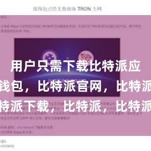 用户只需下载比特派应用比特派钱包，比特派官网，比特派下载，比特派，比特派钱包备份