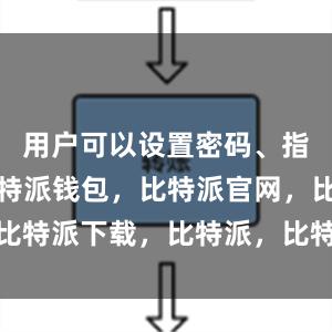 用户可以设置密码、指纹解锁比特派钱包，比特派官网，比特派下载，比特派，比特派钱包备份